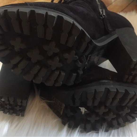 PRADA Suede Lace Up Booties, size IT 37.5 - Picture 3 of 4